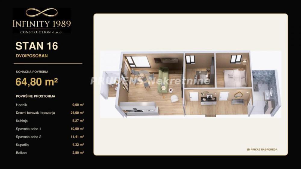 Slika 4 - Kralja Aleksandra I, Dvoiposoban stan na prodaju, 65m2, 116.900€