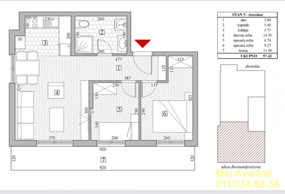 Slika 11 - Trosoban stan na prodaju, 57m2, 208.434€