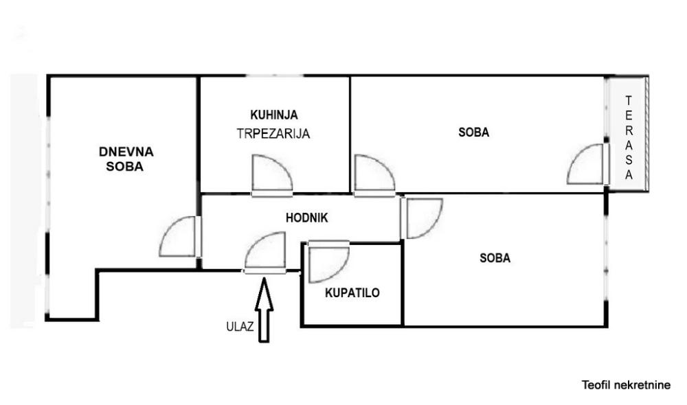 Slika 9 - Žike Mesarovića, Dvoiposoban stan na prodaju, 60m2, 128.000€
