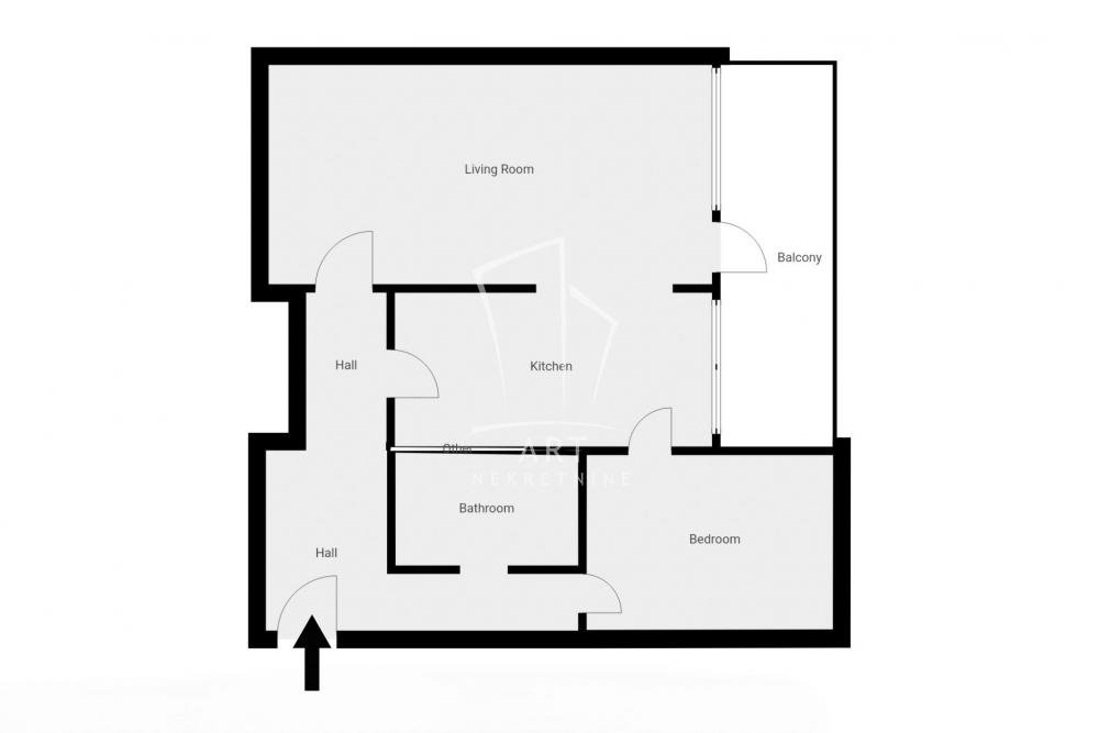 Slika 1 - Nehruova, Dvoiposoban stan na prodaju, 68m2, 220.000€