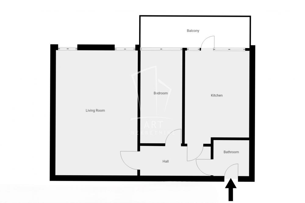 Slika 3 - Džona Kenedija, Jednoiposoban stan na prodaju, 45m2, 198.000€