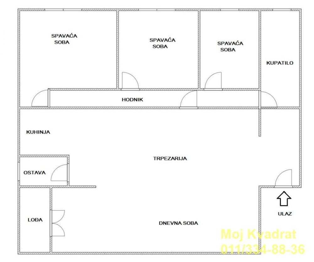 Slika 5 - Četvorosoban stan na prodaju, 88m2, 320.000€