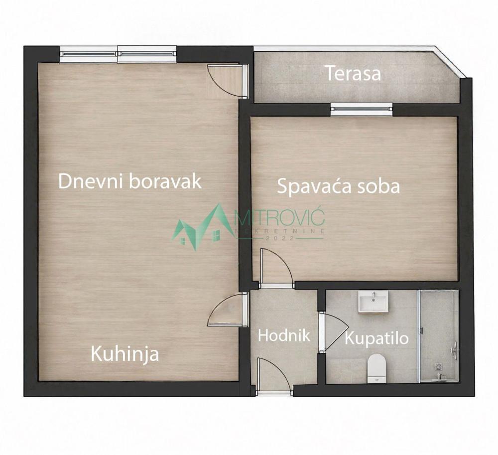 Glavna slika -Jednoiposoban stan na prodaju, 28m2, 108.150€