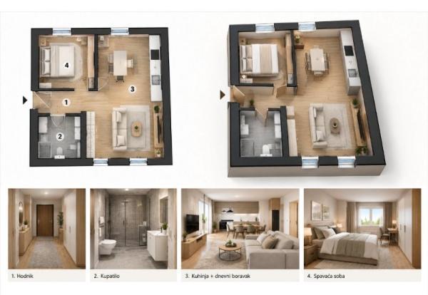 Glavna slika -Dvosoban stan na prodaju, 37m2, 74.000€