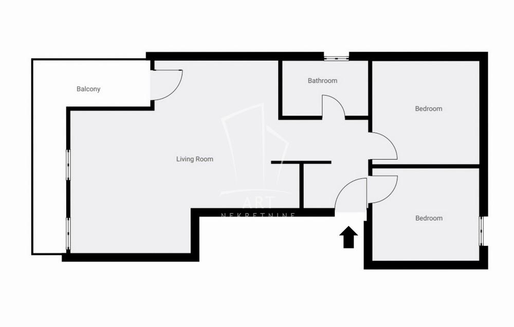 Slika 1 - Isidore Sekulić, Dvoiposoban stan na prodaju, 52m2, 152.000€