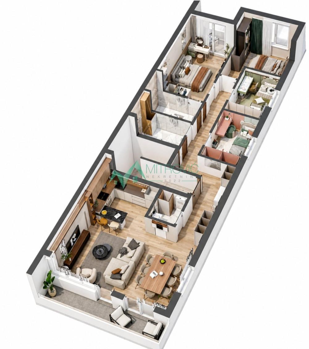 Glavna slika -Petosoban stan na prodaju, 107m2, 231.120€