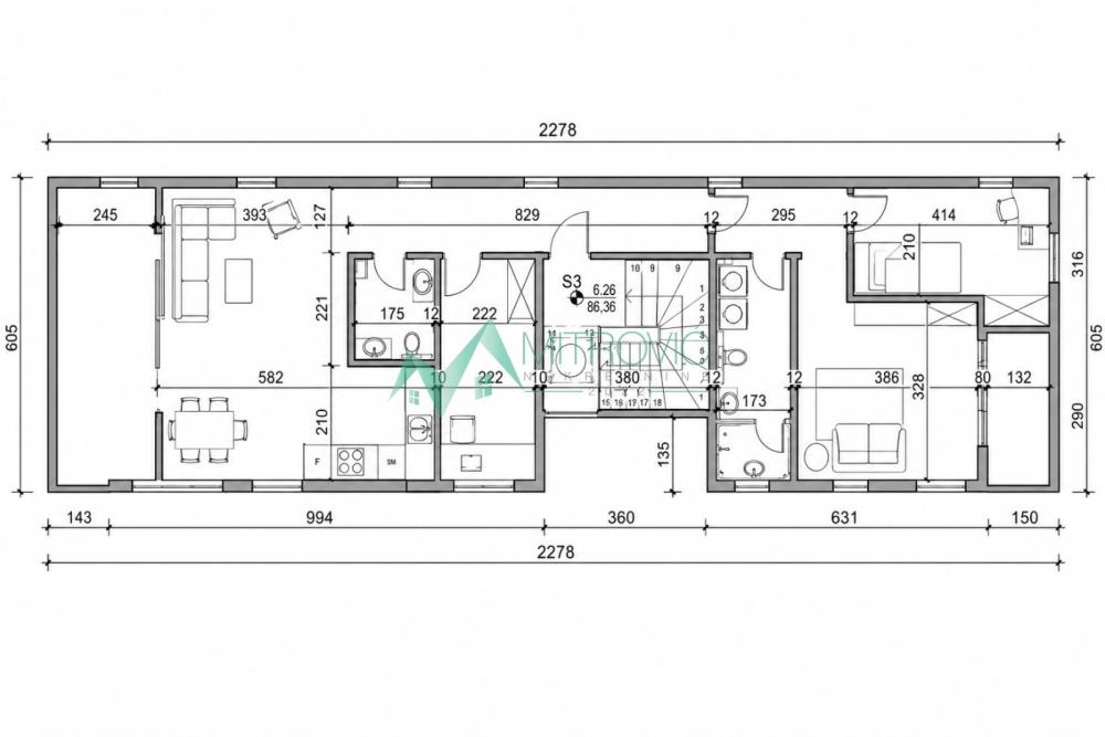 Slika 1 - Četvorosoban stan na prodaju, 97m2, 203.600€