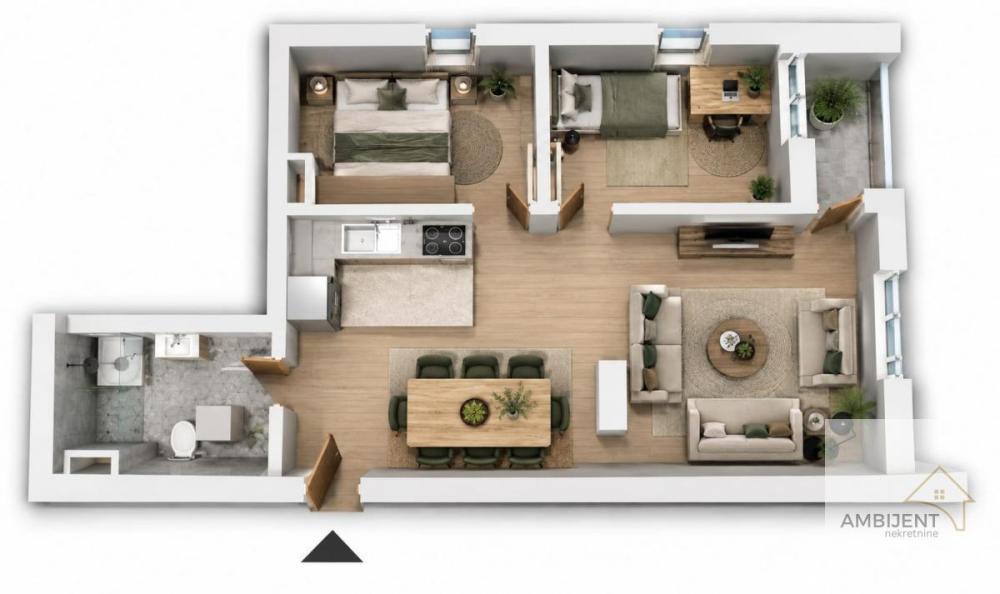 Glavna slika -Dvoiposoban stan na prodaju, 47m2, 132.160€