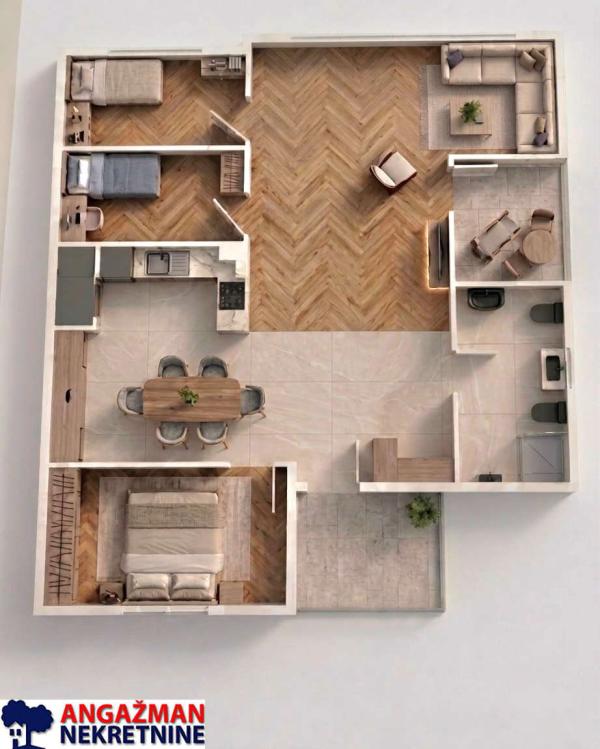 Slika 0 - Sremskih boraca, Četvorosoban stan na prodaju, 70m2, 185.000€