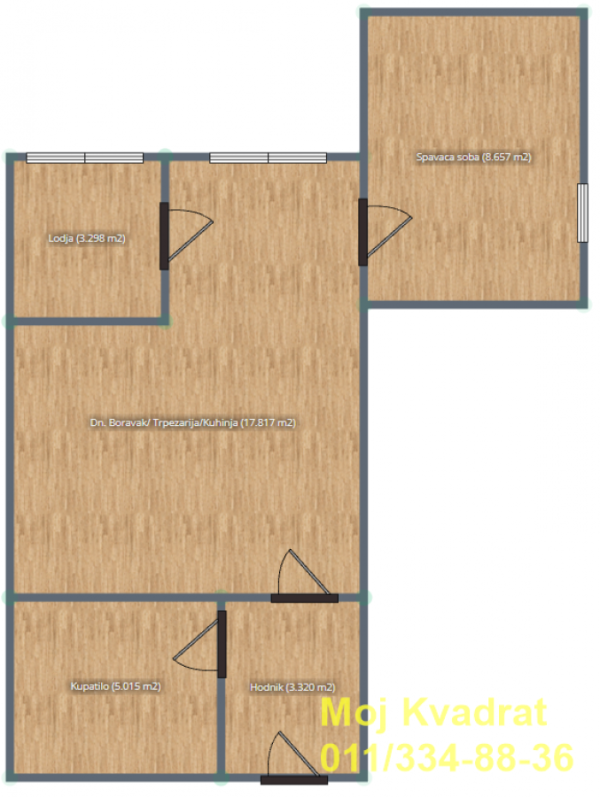 Slika 8 - Jednoiposoban stan na prodaju, 38m2, 40.000€