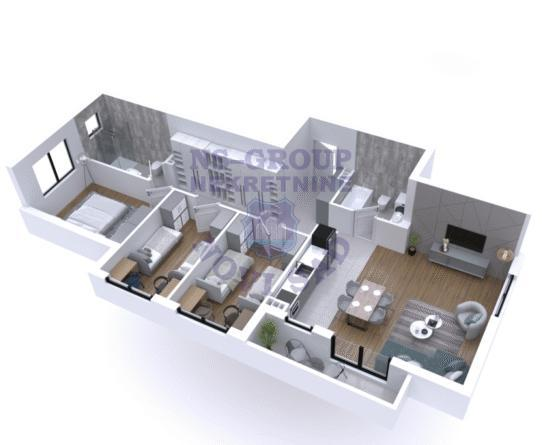 Glavna slika -Četvorosoban stan na prodaju, 90m2, 253.310€