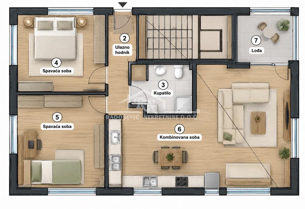 Glavna slika -Kneževačka, Trosoban stan na prodaju, 65m2, 170.250€