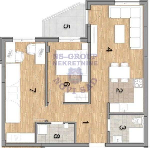 Slika 2 - Trosoban stan na prodaju, 66m2, 182.230€