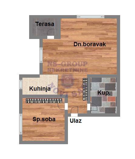 Glavna slika -Jednoiposoban stan na prodaju, 44m2, 101.160€
