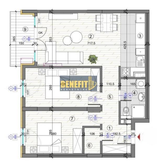 Glavna slika -Trosoban stan na prodaju, 70m2, 227.000€