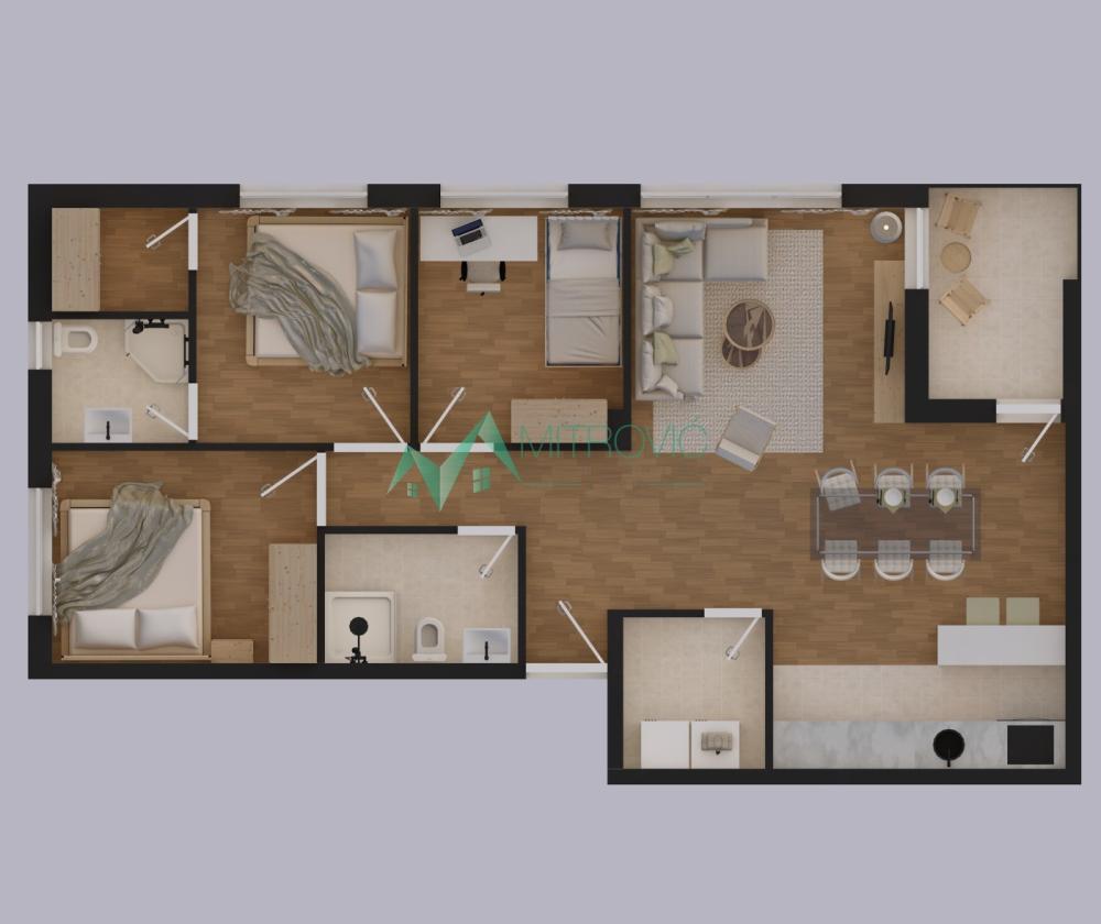 Slika 1 - Četvorosoban stan na prodaju, 74m2, 160.000€