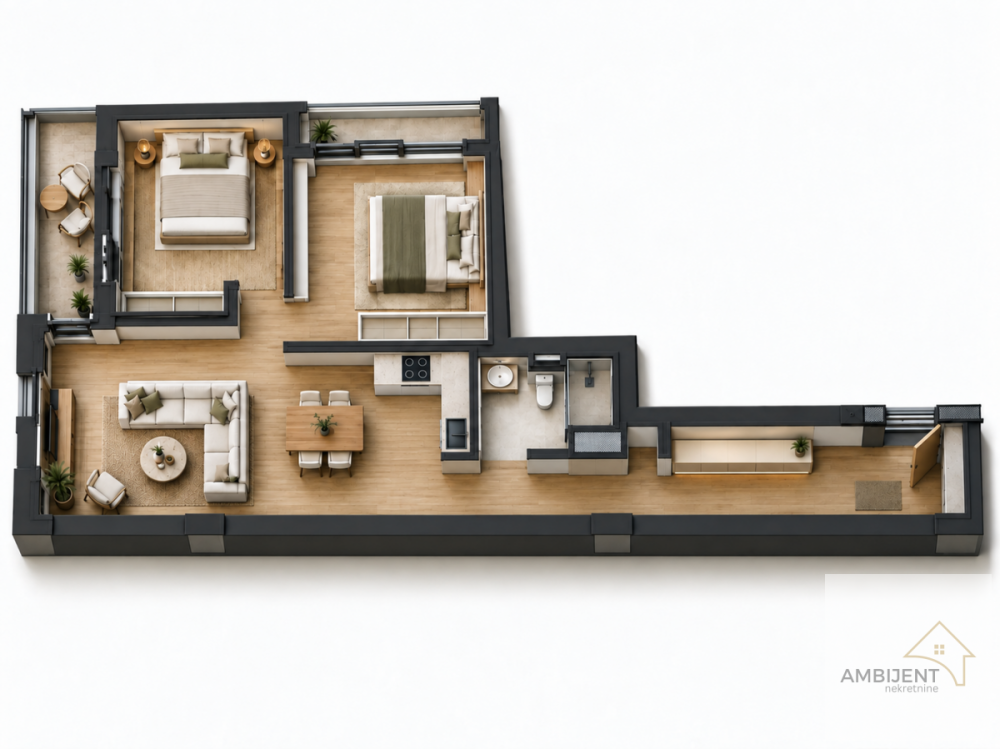 Glavna slika -Trosoban stan na prodaju, 70m2, 240.924€