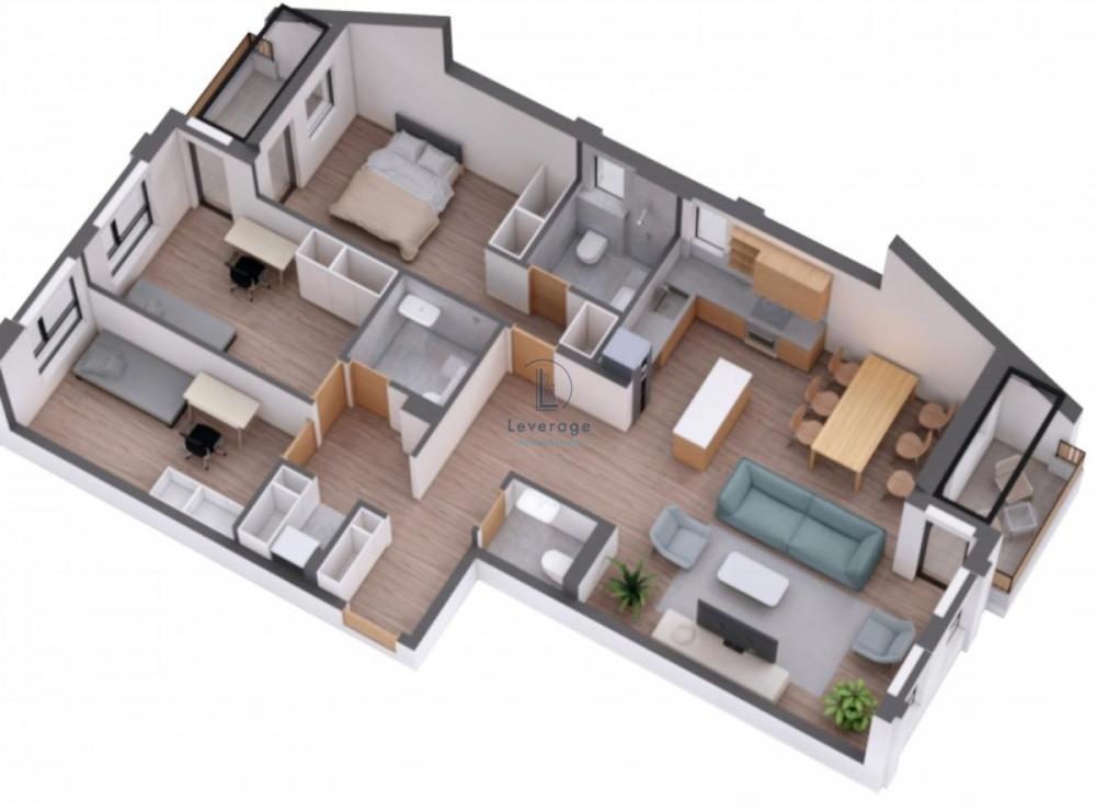 Glavna slika -Vladimira Ćorovića, Četvorosoban stan na prodaju, 97m2, 133.105€
