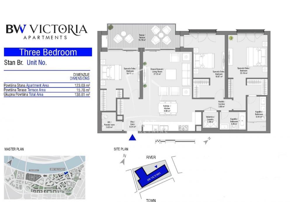Slika 1 - Hercegovačka, Četvorosoban stan na prodaju, 139m2, 829.700€