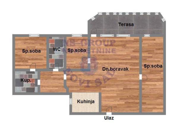 Glavna slika -Troiposoban stan na prodaju, 63m2, 207.650€