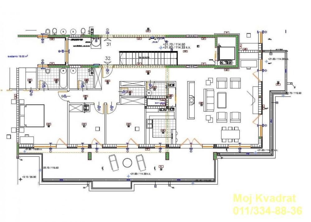 Glavna slika -Četvorosoban stan na prodaju, 193m2, 555.500€