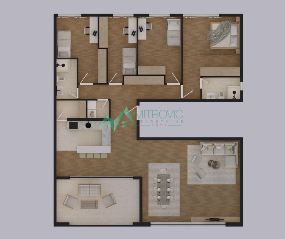 Slika 1 - Petosoban stan na prodaju, 147m2, 299.800€