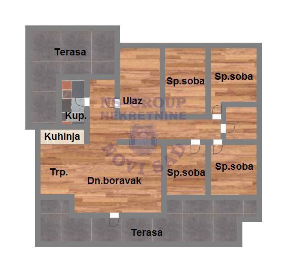 Glavna slika -Četvoroiposoban stan na prodaju, 113m2m2, 197.800€