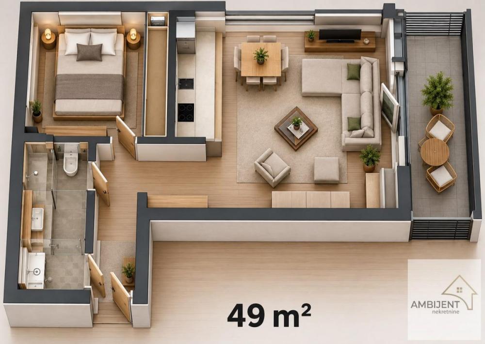 Slika 6 - Dvosoban stan na prodaju, 49m2, 120.295€