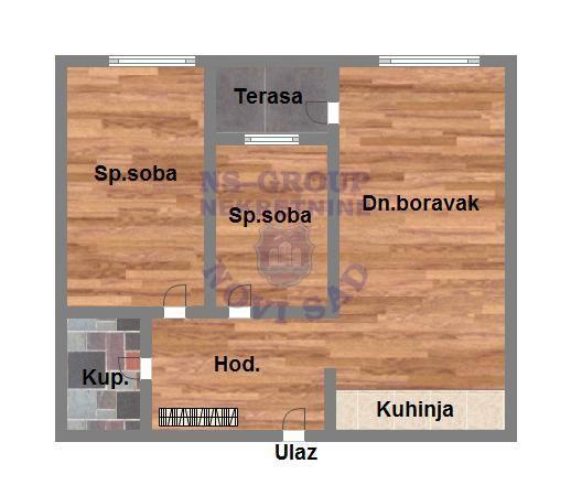 Glavna slika -Trosoban stan na prodaju, 60m2, 130.000€