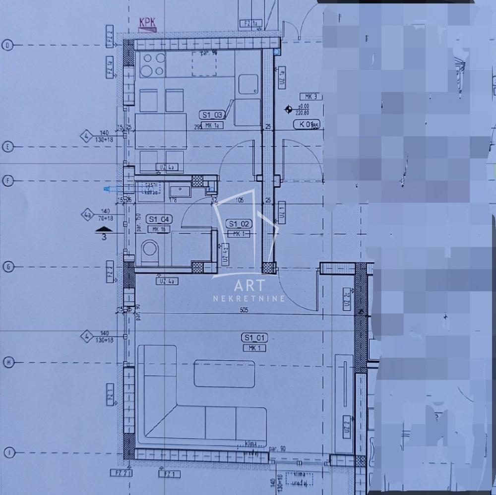 Slika 1 - Obrenovačka, Jednosoban stan na prodaju, 33m2, 67.918€