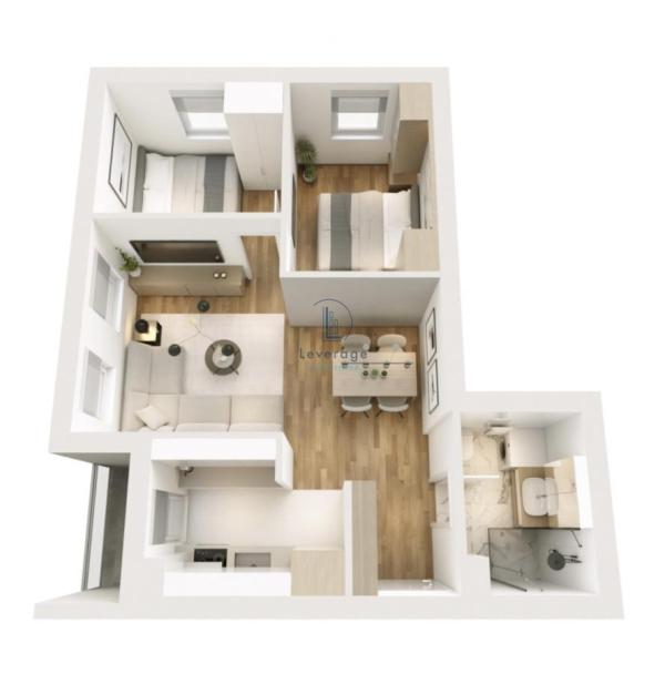 Slika 4 - Teodora Mirijevskog, Dvoiposoban stan na prodaju, 49m2, 124.375€