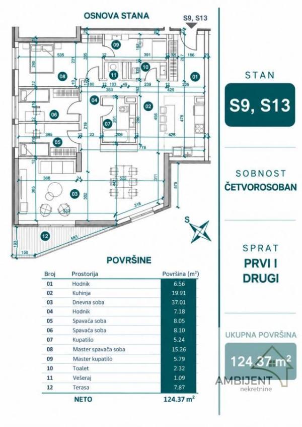 Slika 3 - Četvorosoban stan na prodaju, 124m2, 566.374€