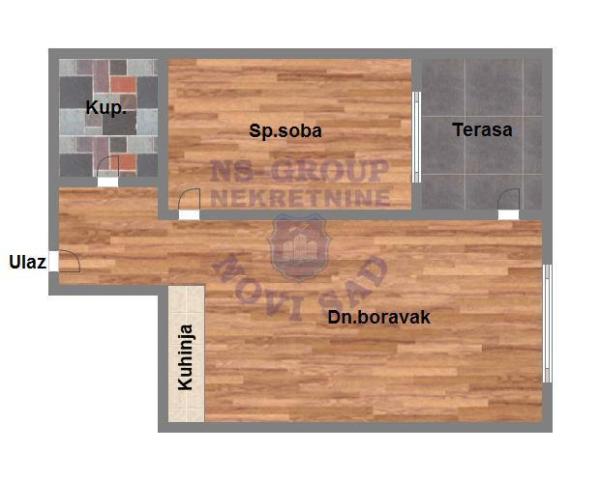 Slika 1 - Dvosoban stan na prodaju, 46m2, 111.430€