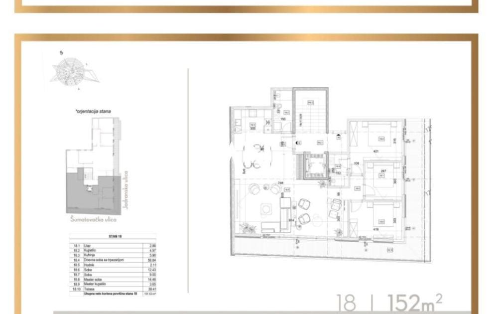 Slika 3 - Šumatovačka, Četvorosoban stan na prodaju, 152m2, 691.600€
