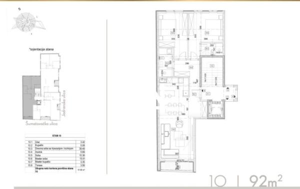 Slika 3 - Šumatovačka, Trosoban stan na prodaju, 92m2, 411.700€