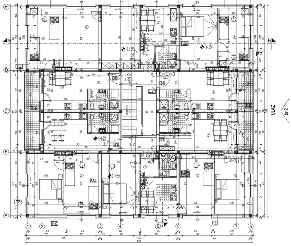 Slika 1 - Jure Keroševića, Dvosoban stan na prodaju, 56m2, 134.400€