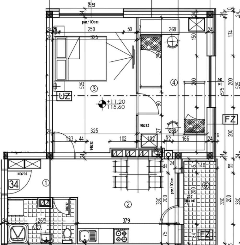 Slika 3 - Jure Keroševića, Dvosoban stan na prodaju, 56m2, 134.400€