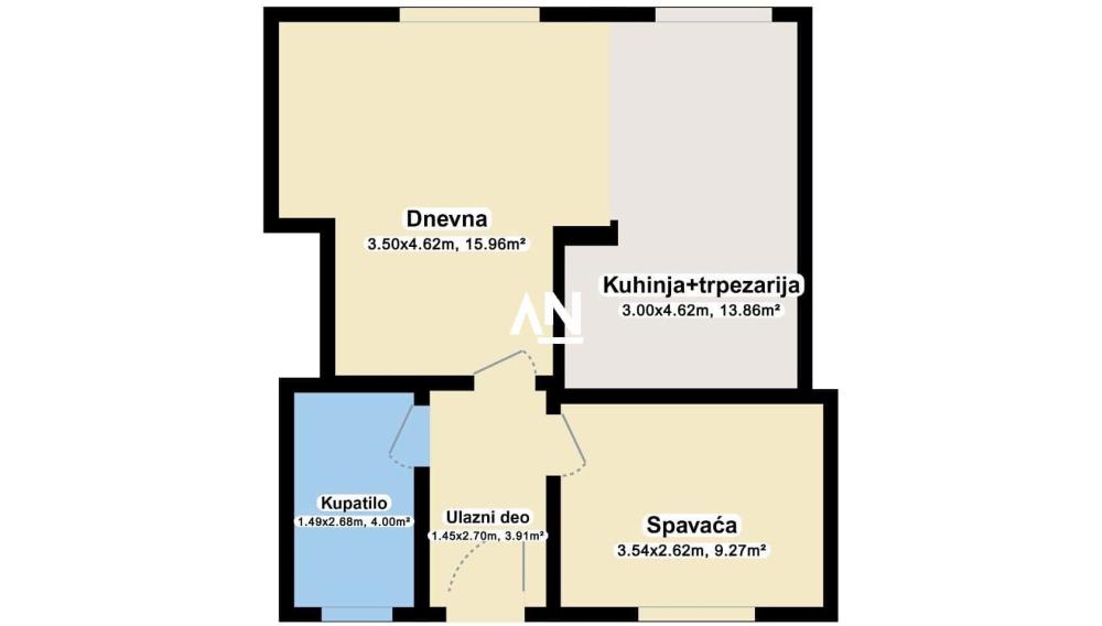 Slika 9 - Vladimira Pogačića, Dvosoban stan na prodaju, 47m2, 133.000€
