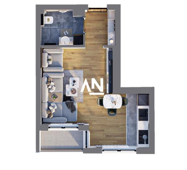 Slika 1 - Vinogradska, Jednosoban stan na prodaju, 32m2, 104.128€