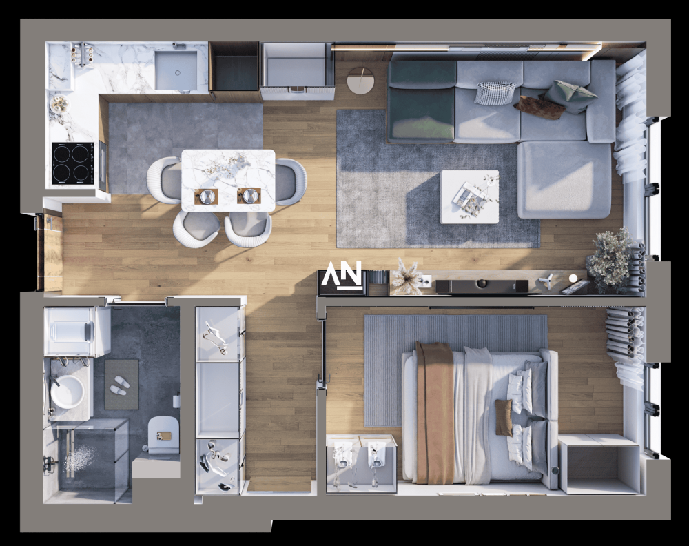 Slika 5 - Vinogradska, Jednosoban stan na prodaju, 39m2, 115.800€