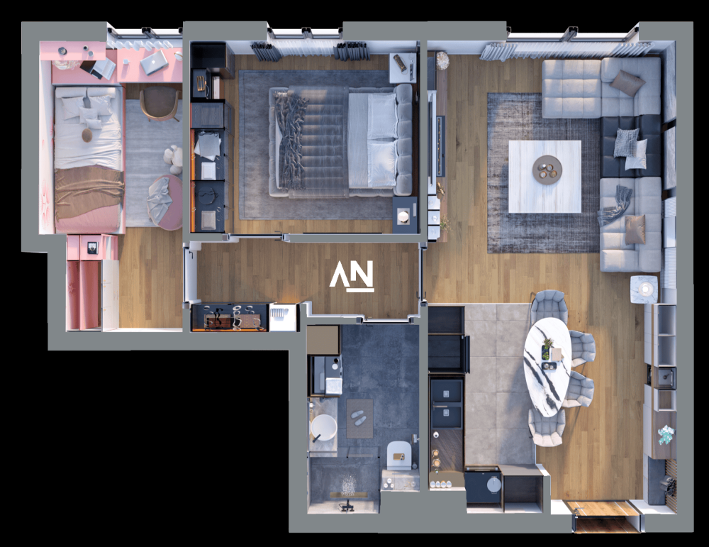Slika 5 - Vinogradska, Dvosoban stan na prodaju, 58m2, 175.470€