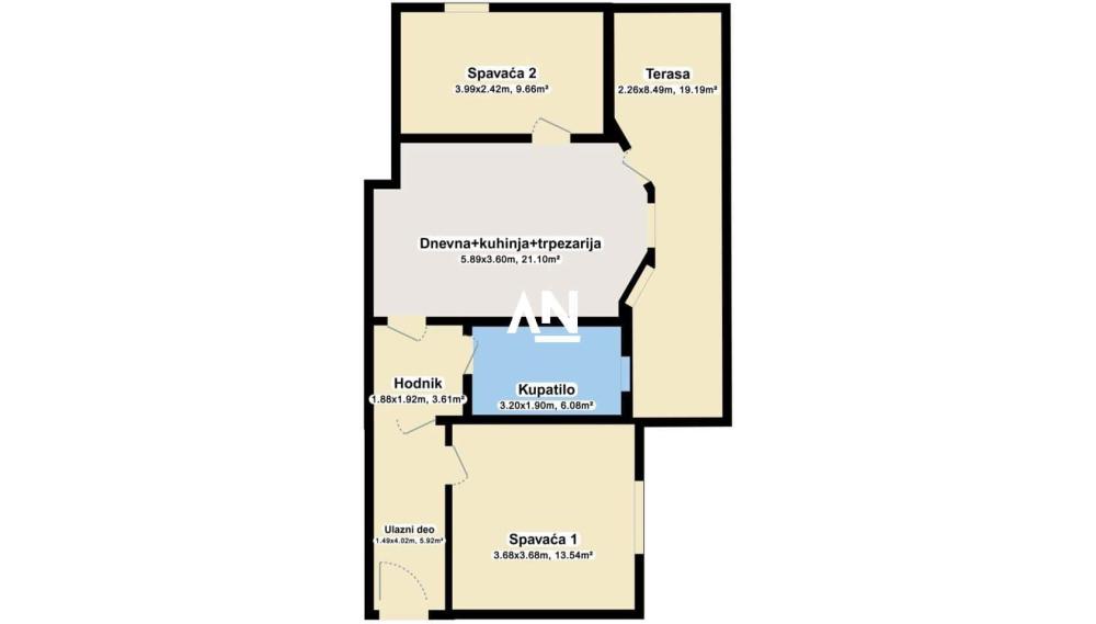 Slika 10 - Svete Milutinovića, Trosoban stan na prodaju, 79m2, 169.850€