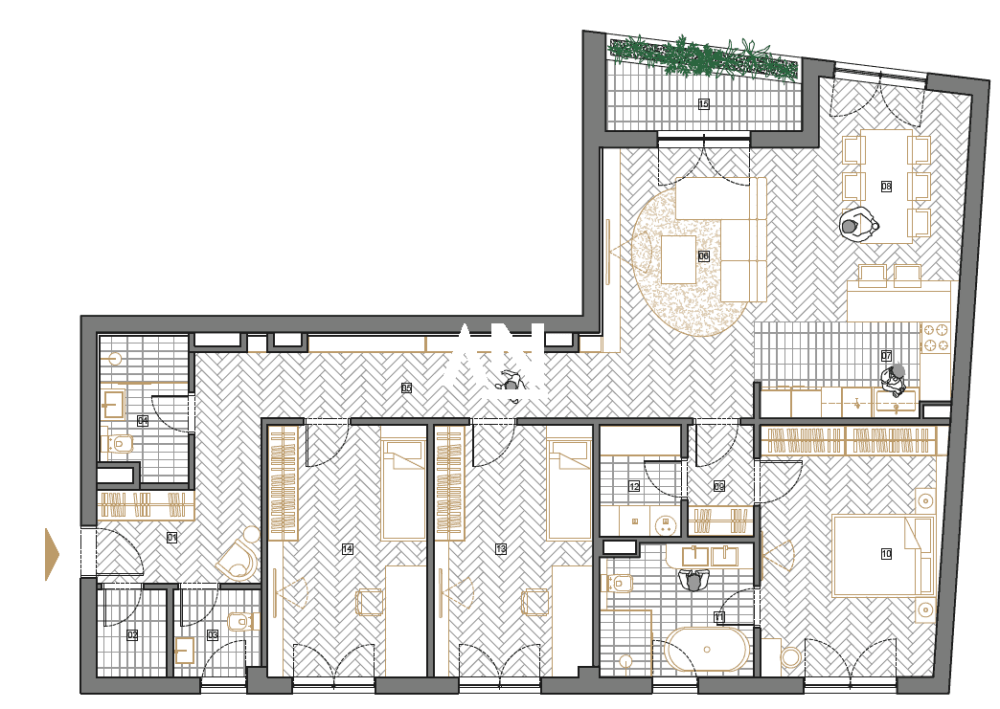 Slika 2 - Jove Ilića, Četvorosoban stan na prodaju, 132m2, 460.985€