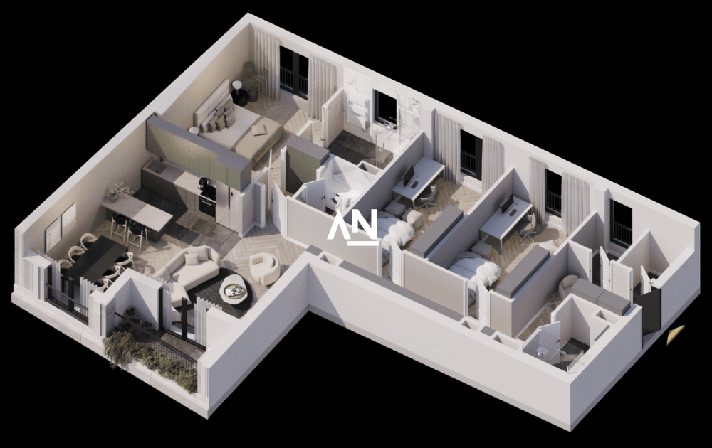 Slika 1 - Jove Ilića, Četvorosoban stan na prodaju, 132m2, 460.985€