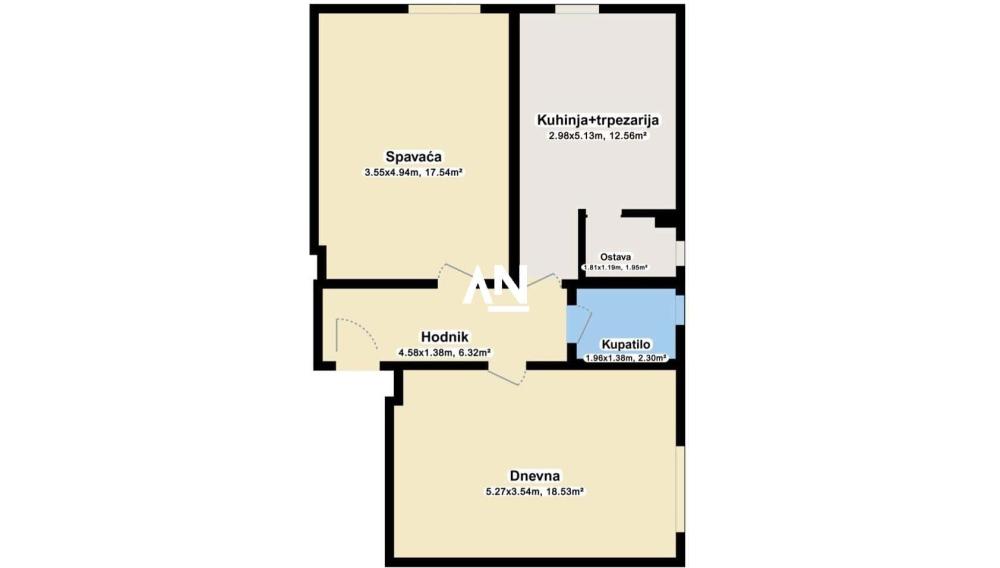 Slika 6 - Solunska, Dvosoban stan na prodaju, 59m2, 156.900€