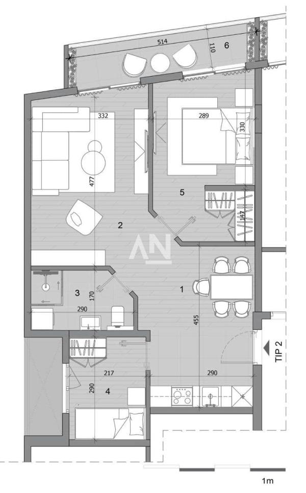 Slika 1 - Živka Davidovića, Dvoiposoban stan na prodaju, 60m2, 165.000€