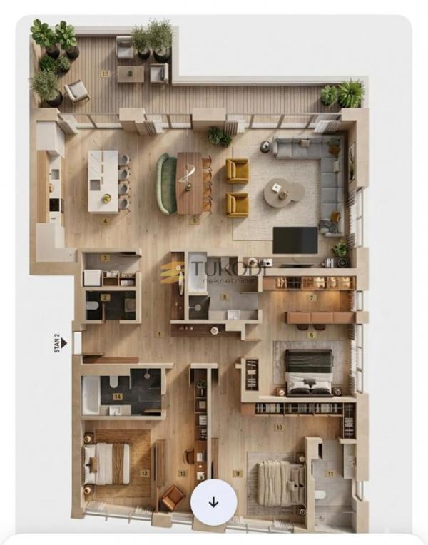 Slika 11 - Trosoban stan na prodaju, 217m2, 1.298.000€