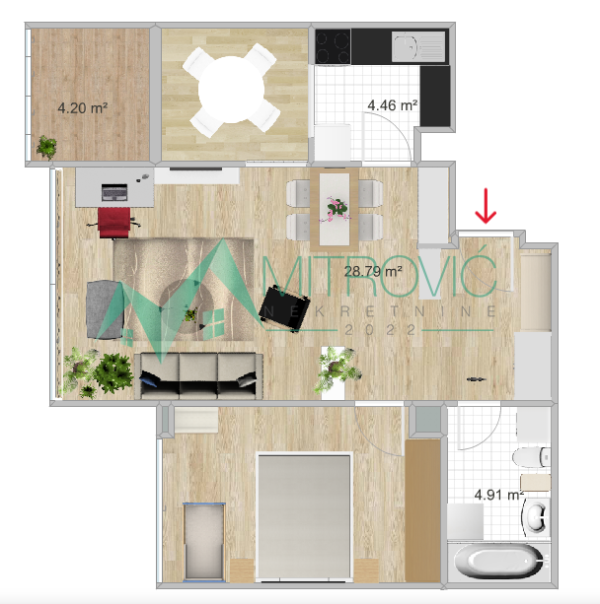 Slika 11 - Dvosoban stan na prodaju, 62m2, 184.370€