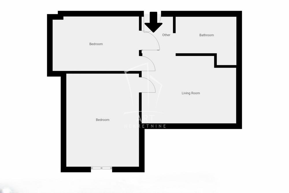 Slika 1 - Savska, Dvosoban stan za izdavanje, 43m2, 800€