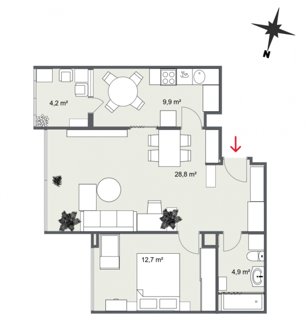 Slika 10 - Dvosoban stan na prodaju, 62m2, 184.000€